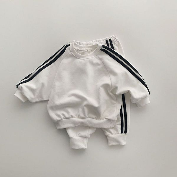 Set di abbigliamento Ragazzi e ragazze primavera bambini s cool lettera stampa cerniera top pantaloni per il tempo libero sport due pezzi baby suit 221007