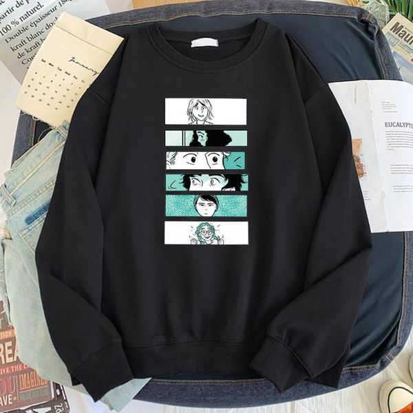 Erkek Hoodies Heartstopper Anime Baskı Sweatshirt Moda Konforlu Hoodie Fleece Sıradan Yumuşak Sakil Sokak Giyim Gevşek Erkekler Spor Giyim