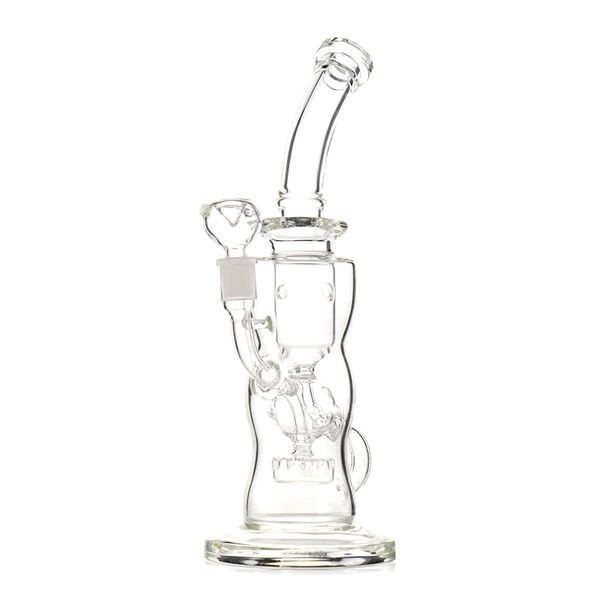 Hochwertige 11,8-Zoll-Recycler-Shisha-Bong mit 14-mm-Innengewinde – Glas-Wasserbongs – Bong-Öl-Rig-Bubbler