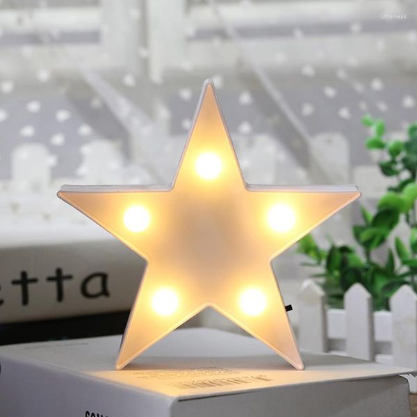 Luci notturne Arrivo Lampada da scrivania a LED a forma di piccola stella creativa Decorazione Decorazioni natalizie per la stanza dei bambini