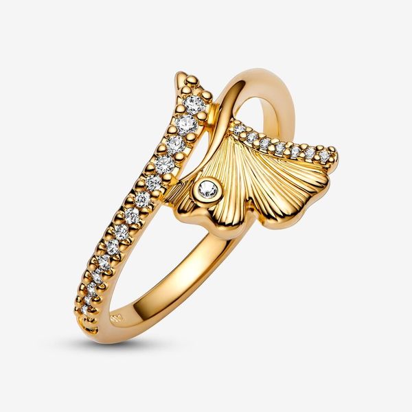 Fede nuziale volante Ginkgo stella autunnale fai da te originale in forma Pandora nuovi gioielli di design da donna