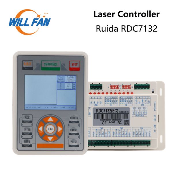 Will Fan Ruida RDC7132G Sistema di controllo dell'azionamento integrato per macchina per taglio e incisione laser Co2