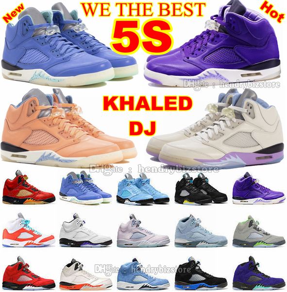 Баскетбольные кроссовки 5S Crimson Sail DJ Khaled We The Bests Graieful Father Of Asahd Another 5 Purple Coral Rich Pinksicle Laney Safty Orange White Cement Мужские кроссовки