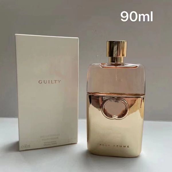 Design Design Colonia Women Perfume Men 100ml Guilty Gold Black Bottle più alto Versione più alta Fragranza Spray Classic Style Long Long Shead Ship Fast Ship