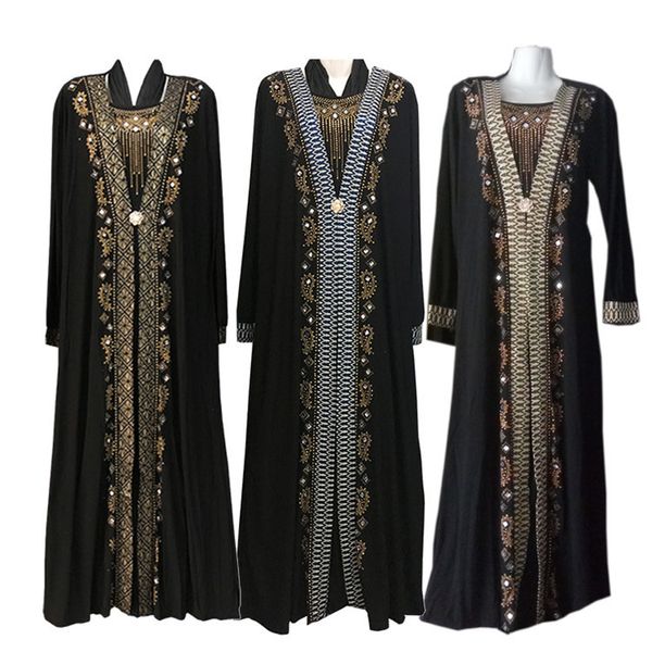 Этническая одежда Женщины Абая Ислам халат Арабская одежда Хиджаб Турецкий индийский кафтан Исламское молитвенное платье Мусульманские платья с 221007