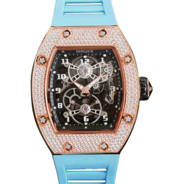 Richarder Milles Watch Designer Wrist Watches Çok Fonksiyonlu Lüks Superclone Richa Tasarımcısı Tourbillon Erkek Kişilik Her Şey Sky Star Square Dial Fashio