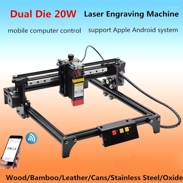 Máquina de gravura a laser de impressoras pequenas portáteis de bricolage automática de aço inoxidável