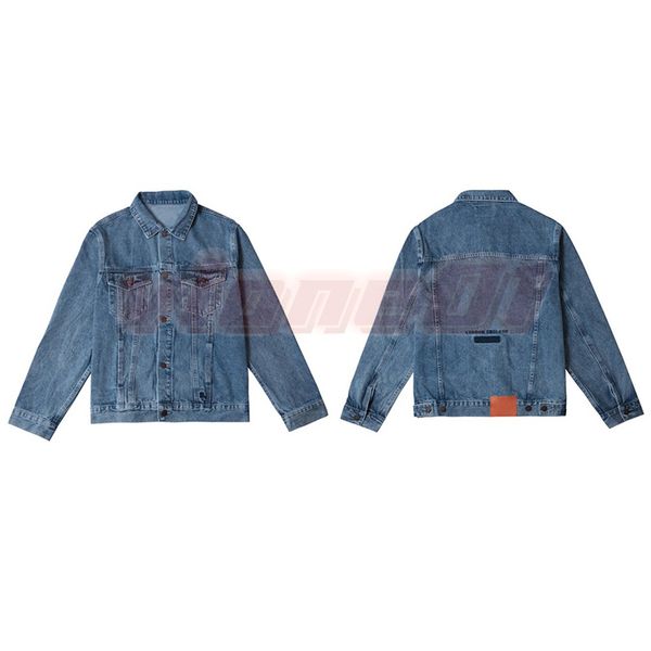 Lazer Moda Feminina Jaquetas Jeans High Street Mens Casual Solto Denim Coats Masculino Feminino Marcas Jaquetas Tamanho Asiático S-XL