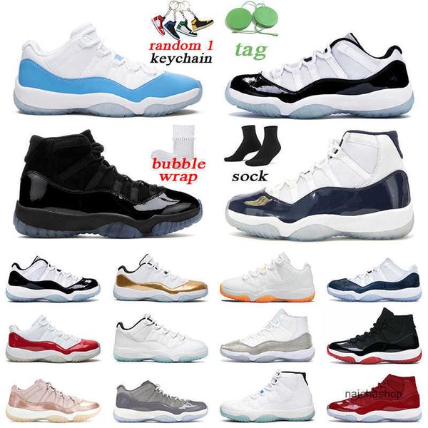 Men mais novo Mulheres 11s de basquete Sapatos de basquete Cool cinza Snake Light Bone Concord Low Cherry Outdoor Mens Sports Tamanho do Treinador 5.5-13 J Jorda Jordon