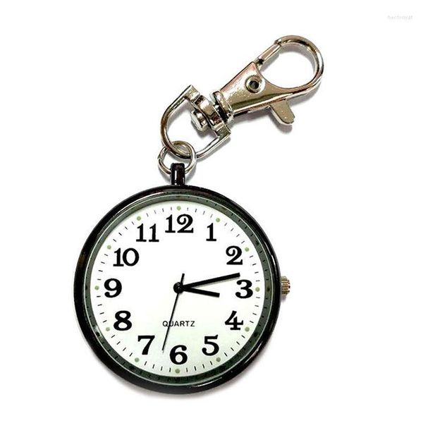 Карманные часы Quartz Watch Clocks Clocks Круглый циферблат Портативный простой подвеска для женщин Men Jrdh889