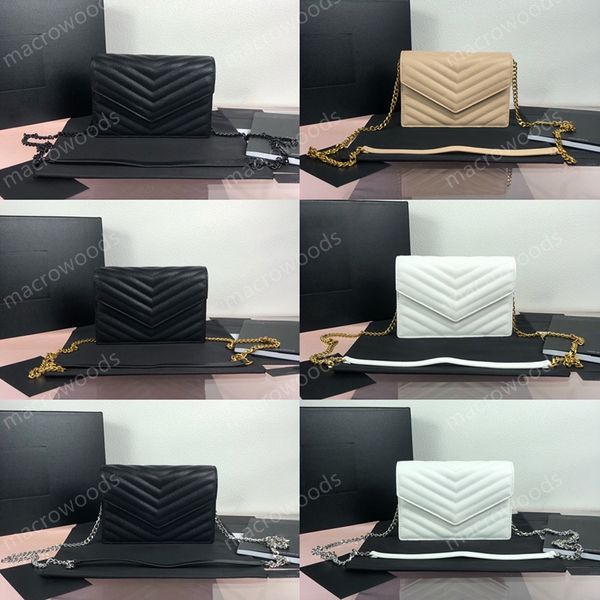 Bolsas de embreagem de grife 2 idosas de envelope de envelope carteira de grão com granulação de couro com bolsa de luxo de luxuros