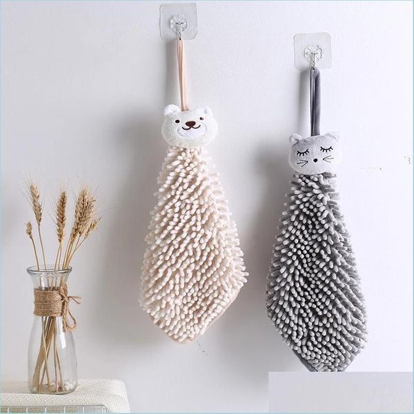 Accessori per parti sottovuoto Cartoon Wipe Hands Towel Kitchen Lint- Clean Bagno Toilette Assorbente Asciugatura rapida Soft Touch Drop Deliver Dh74P