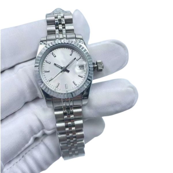 2022 Mulheres DIY relógios 26mm Dial prateado Stainless 904L Jubileu Ásia 2813 Movimento Mecânico Automático Luminoso Avanadores