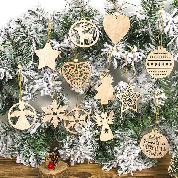 Рождественские украшения 12 шт. Подвески украшения рождественские орнамент дерево