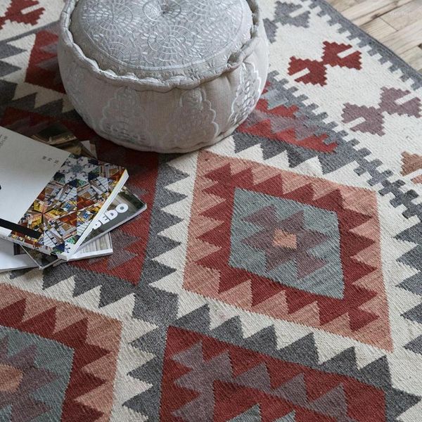 Tapetes Índia manual lã kilim wind geometria carpete uma sala de estar mesa de cama tapestrygc193kilyg40