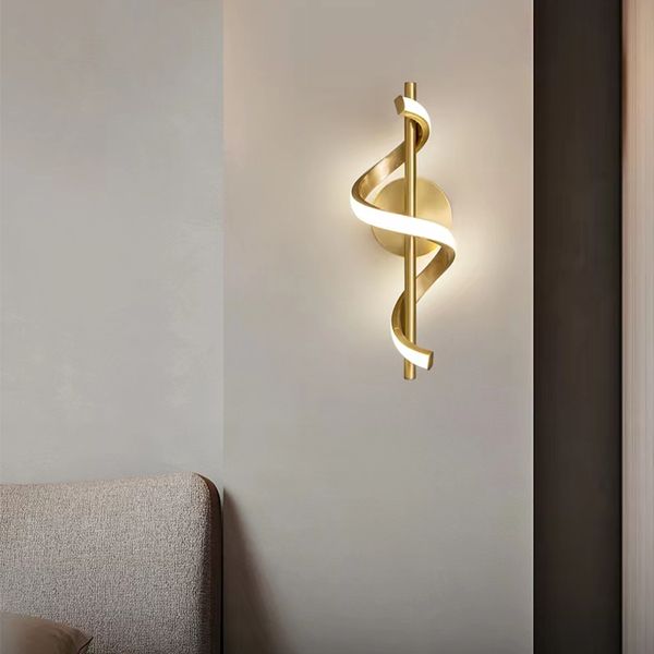 İç Mekan Akrilik Duvar Lambaları Yatak Odası Başucu Işıkları Modern Minimalist Merdiven Led Duvar Işık Oturma Odası TV Arka Plan Sconce