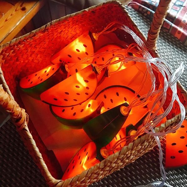 Strings 3M 20LED Watermelon String Light Holiday Party Lights Luces Decorativas LED A Pila Halloween Christmas Battery