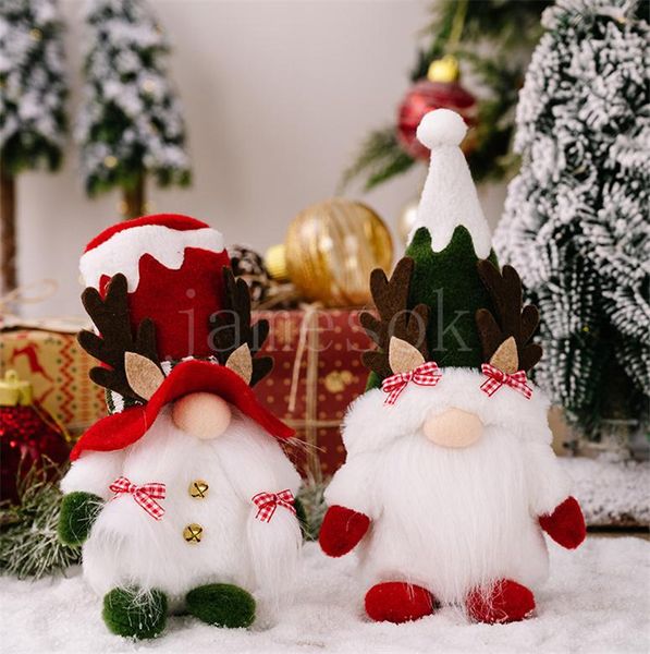 Gnome Christmas Decorações de pelúcia rena rena Decoração de casa de férias obrigado doações do dia de811