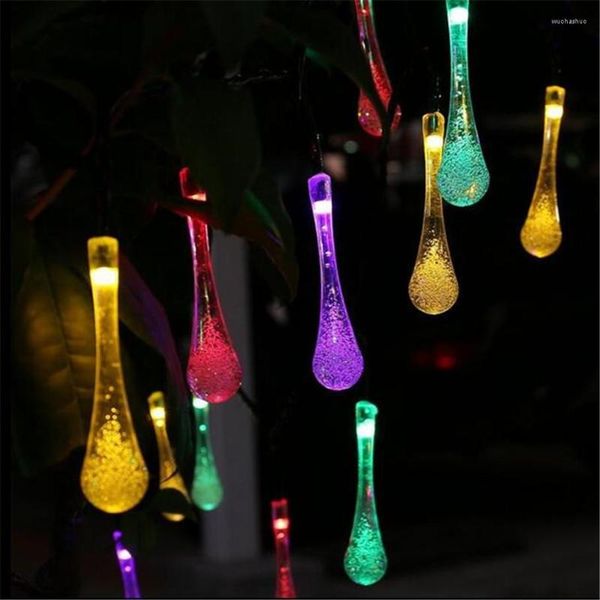 Stringhe AC220V 3M 20 LED Bubble Water Drop String Fata Luce per la festa nuziale Decorazioni natalizie HomeGarland Curtain Home Dec