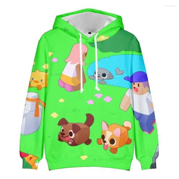 Herren Hoodies Pet Simulator X Hoodie Sweatshirt Spiel Niedliche Mode Streetwear Damen Herren 2022 Pullover