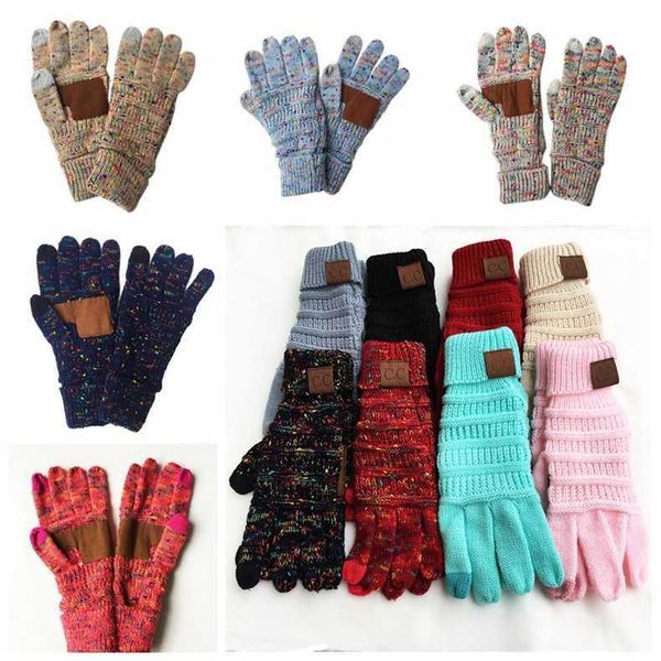 Handschuhe Weihnachtsgeschenke Stricken Touchscreen Kapazitive Frauen Winter Warme Wollhandschuhe Rutschfeste Gestrickte Telefingers Outdoor