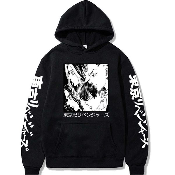 Herren Hoodies Sweatshirts 2021 Hot Tokyo Revengers Anime Grafik für Männer Frauen Sportswear Hip Hop Cosplay Kleidung Homme G221008