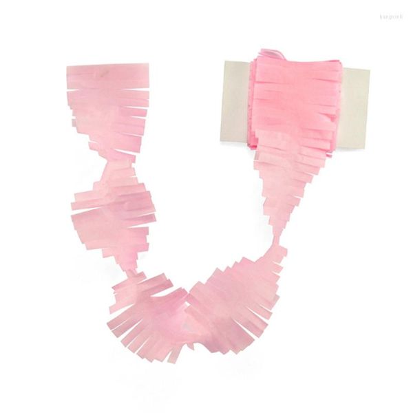 Flores decorativas 1 PC Diy Paper Garland ralado Strip Decoration Party Supplies Home White Home