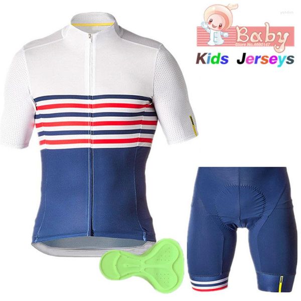 Racing Sets Kinder 2022 Team Radfahren Kleidung Set Kinder Fahrrad Jersey Ropa Ciclismo Jungen Pro Fahrrad Kleidung Tragen