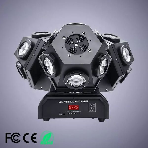 Novo equipamento de iluminação de palco Moving Head Lights Party 18x10w 3 cabeças Rgb Laser Led Disco Lights