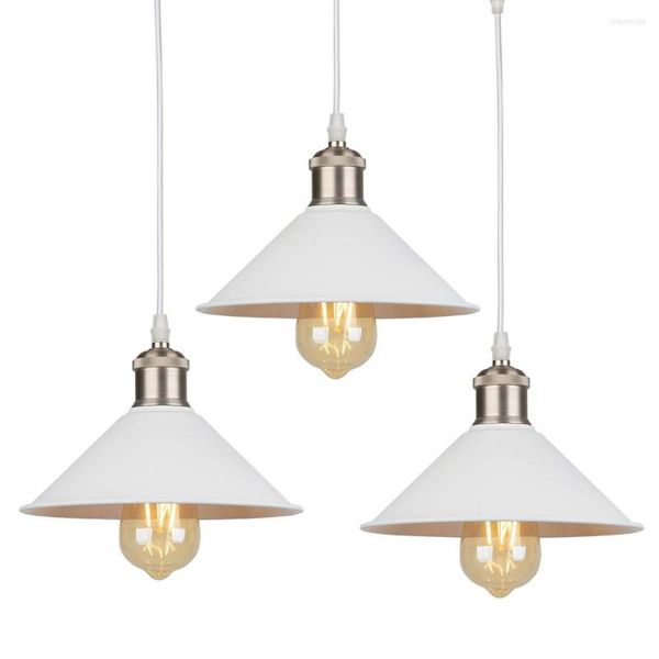 Pendelleuchten Moderne weiße Beleuchtung Luxus Restaurant Bar Schlafzimmer Lampe Decke Holz Aluminium LED Haning Leuchte E27