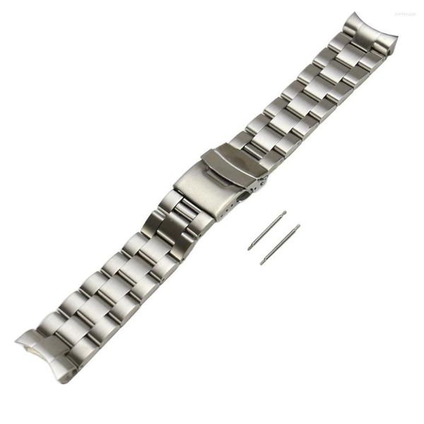 Assista kits de reparo 22mm Solid Curved Final Band Braça ajuste para SKX007 SKX009 7002