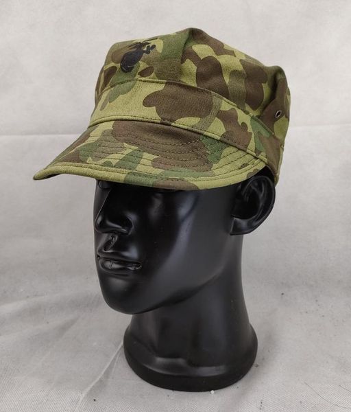 Berets Reenactment военный US HBT Utility Cap Vintage USMC Pacific Camouflage Marine Style A A Field Hat