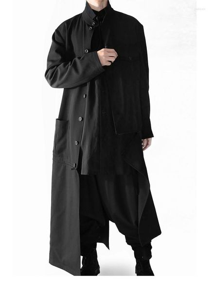 Herren-Trenchcoats mit Reißverschluss und abnehmbarem Gaba-Mantel aus Kammgarn