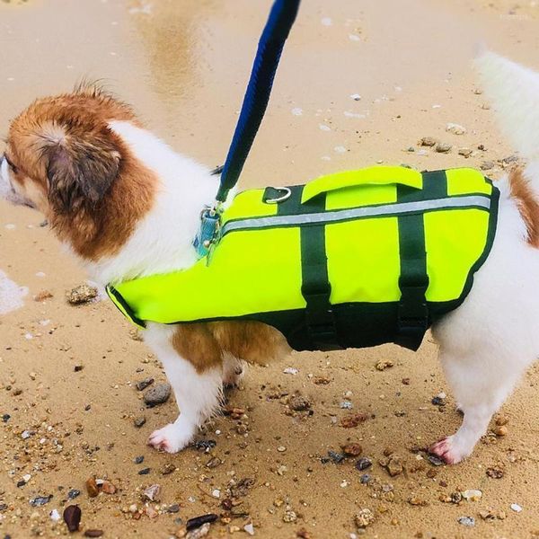 Köpek yakası mayo evcil hayvanlar hayat yeleği 3 beden güvenli dayanıklı yansıtıcı