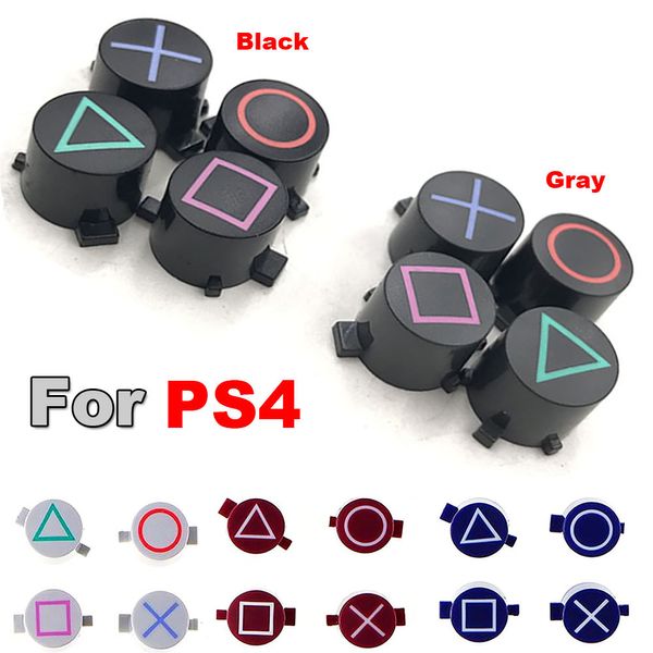 Пластиковая кнопка геймпада, кнопки ABXY, круг, квадрат, треугольник A B X Y, запасная часть для контроллера PS4 Slim Pro, быстрая доставка
