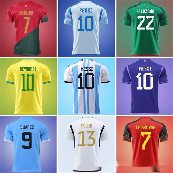 Hayranlar Tops Futbol Forması 22 Katar Dünya Kupası Futbol Üniformaları Milli Takım Fabrikası Özel Doğrudan Satış Ter Emme Renk Polyester Malzemesini Kaybetmiyor
