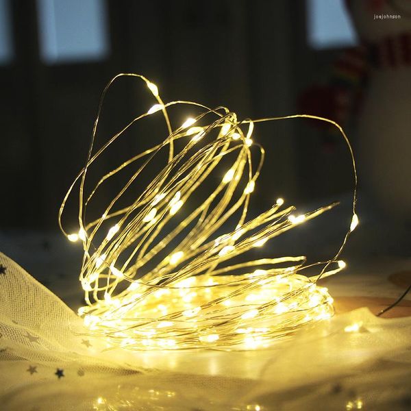 Strings 2022 Christmas LED Fairy Lights USB/Battery Festoon Light Soggiorno Camera da letto Outdoor Garden String Holiday Decoration