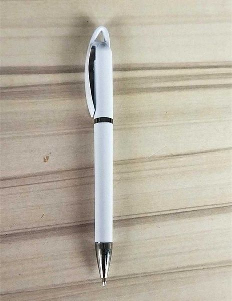 Weißer Wärmeübertragungs-Kugelschreiber, der Heißpräge-Persönlichkeit zum Selbermachen annonciert