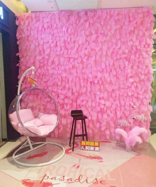 Decorazione del partito 100 pezzi rosa bianco più 30 colori fondali di piume di struzzo per matrimoni anni di compleanno christamas