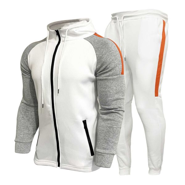 Erkek Trailtsits Zogaa 2021 Rebrand Sportswear 2 Parçalı Set Mektup Baskı Plus Boyutu Jogging Suit Giyim G221007
