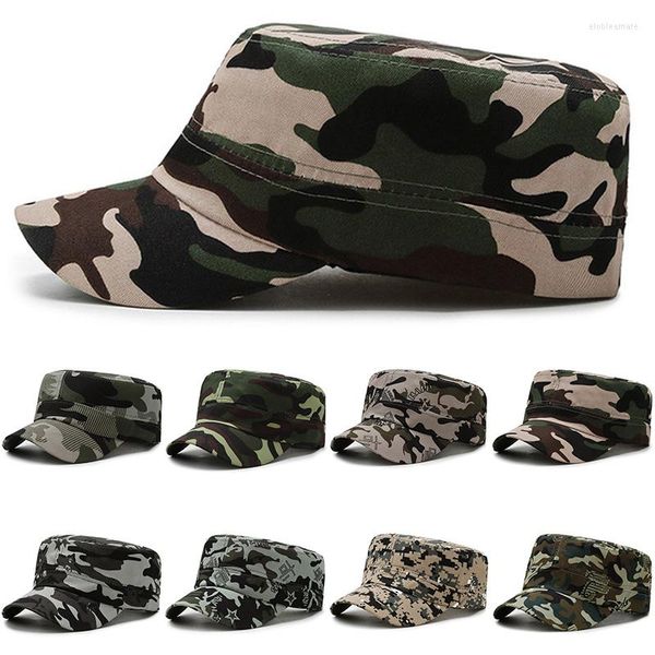Berretti 1 pz Berretti militari Camouflage Cappello piatto militare Berretto da baseball da combattimento Maschile Uomo alla moda Poliestere Soldato Per Donna Uomo