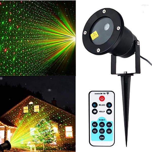 Natal Fairy Laser Light Projector Moving Sky Star Spotlight chuveiro ao ar livre Jardim cenário de quintal pátio