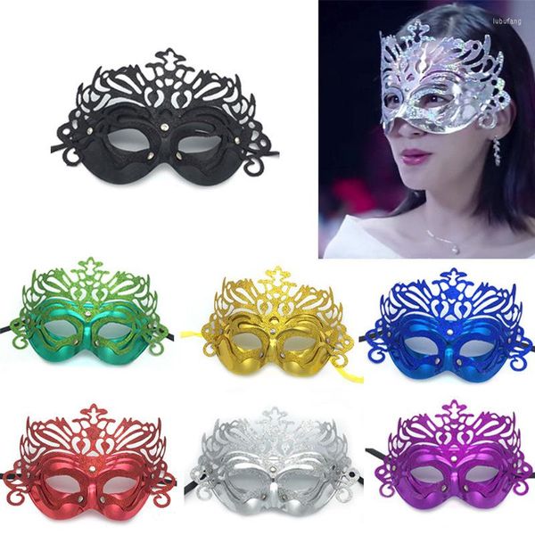 Partymasken 1 Stück Krone Maske Erwachsene Maskerade Geburtstag Halloween Augenbinde Karneval Bar Valentinstag Half Face Ball Fancy Dekorieren