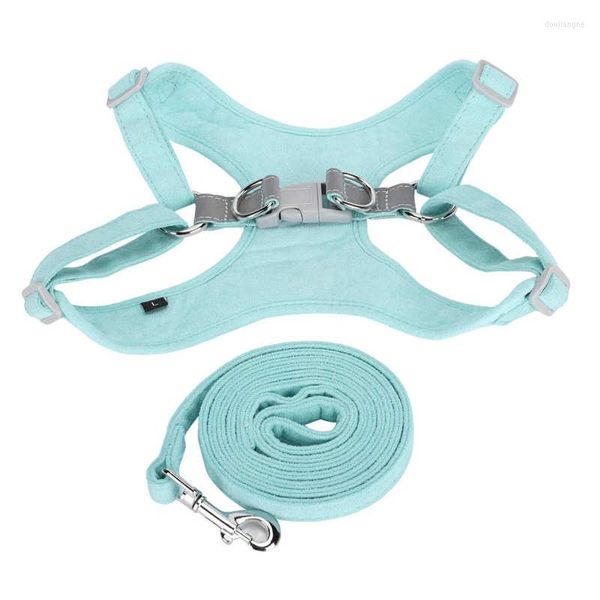 Collari per cani 5 dimensioni gilet di controllo regolabile imbracatura kit corda di trazione senza tirare soffocamento tipo collare riflettente cintura comoda