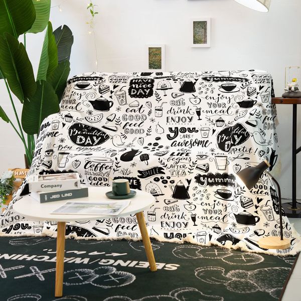 Decke Mr. Graffiti Sandtuch Einzel-Doppel-Persönlichkeitskissen Vier Jahreszeiten Universelles All-Inclusive-Sofa Staubdichtes und schmutziges Sofabett
