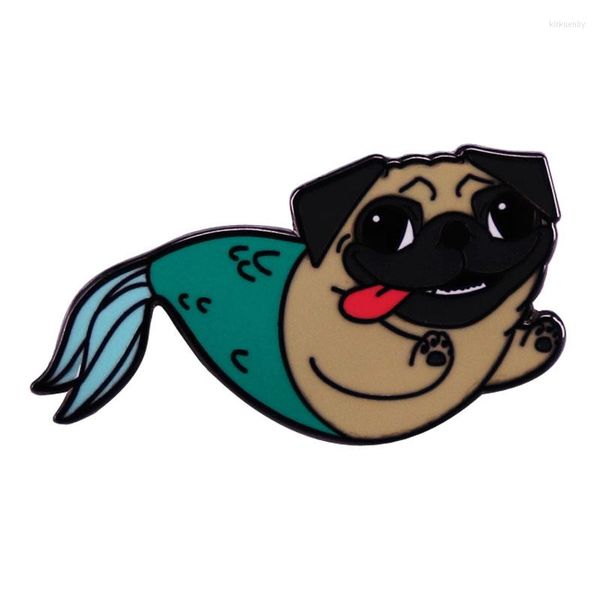 Broches Sereia Broche de cachorro Lucky Badge