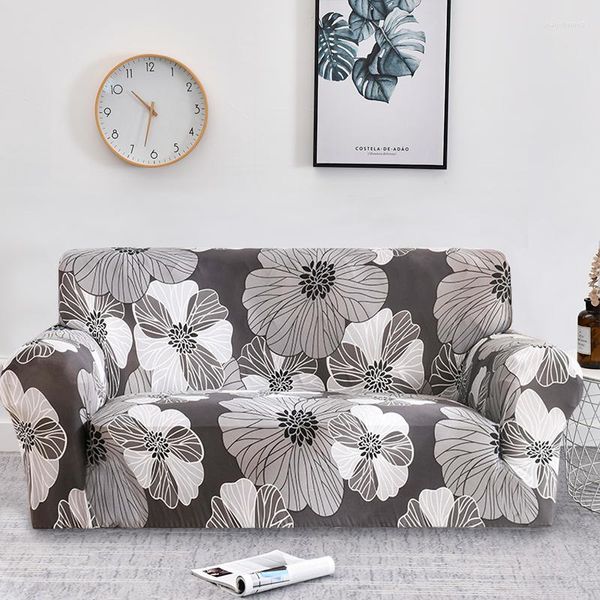 Tampa de cadeira capa de sofá de impressão floral para saltadores de sala de estar protetor de toalha de sofá elástico de algodão 1pc