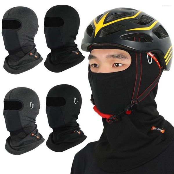Capacetes de motocicleta máscara de face Balaclava Brace Brace Winter Cheamento quente com copos Hole Esportes Esportes ao ar livre Tampa de lenço de esqui à prova de vento