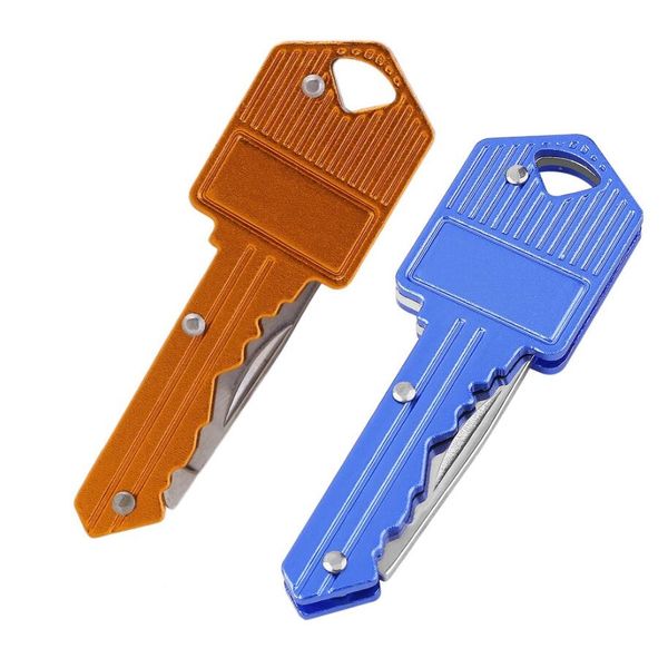 Mini Knife Key Fold Open Survive Gadget Camp Outdoor Tool Portachiavi Anello Portachiavi Facile da trasportare Knife Survival 6 colori