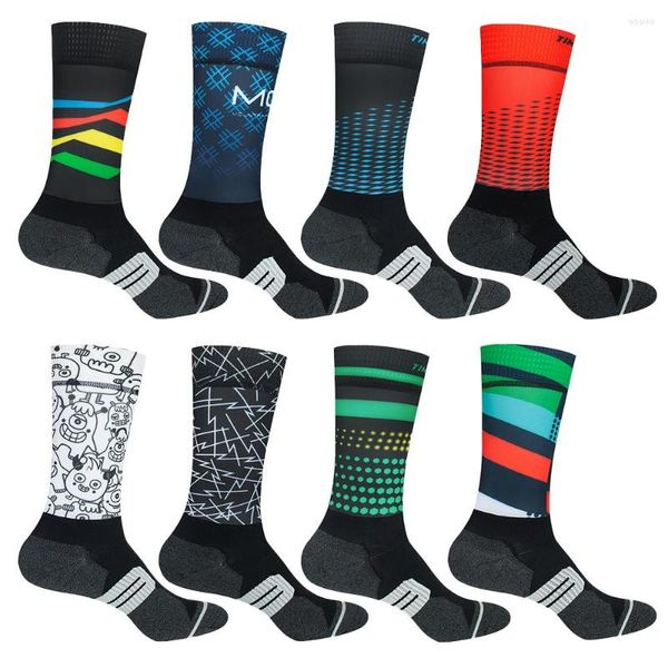 Спортивные носки 2022 Man Women Anti Slip Pro Cycling MTB Bicycle Sock Street Racing Basketball